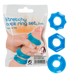 Stretchy cock ring set