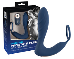 Vibrating Prostate Plug with cockring