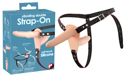 Vibrating Double Strap-On
