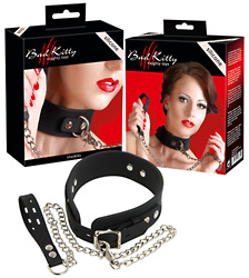 Silikon-Halsband mit Leine